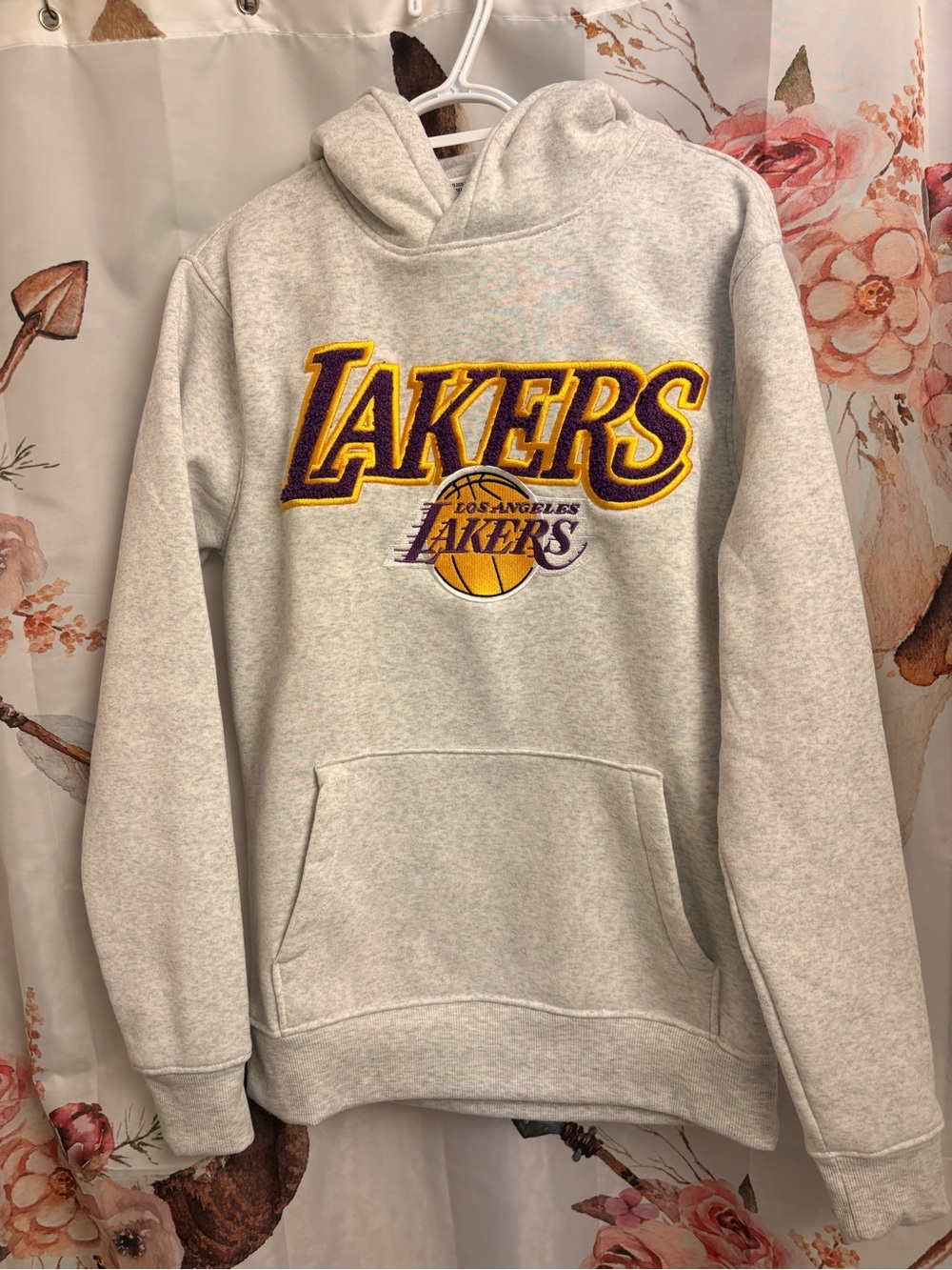 Ladies small Gray Pullover Hoodie - Team Logo Sweatshirt